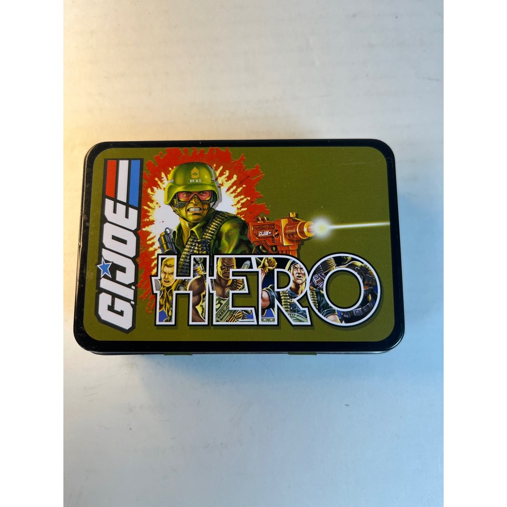 GI Joe Hero Collectible Tin Box Duke Hasbro 2014 Military Olive Drab Storage